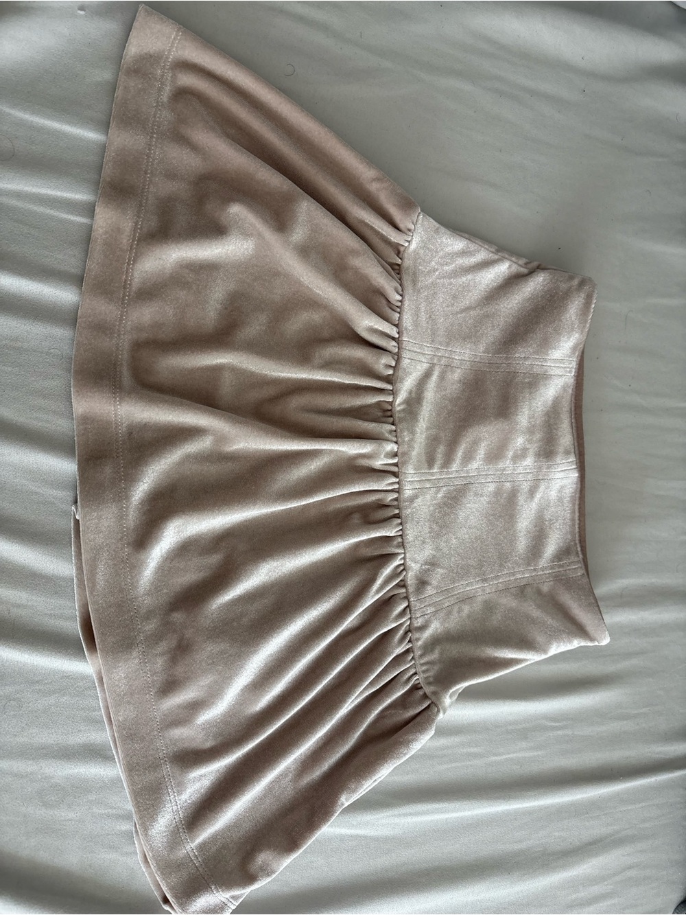 Forever 21 Shimmery Blush Circle Skater Skirt